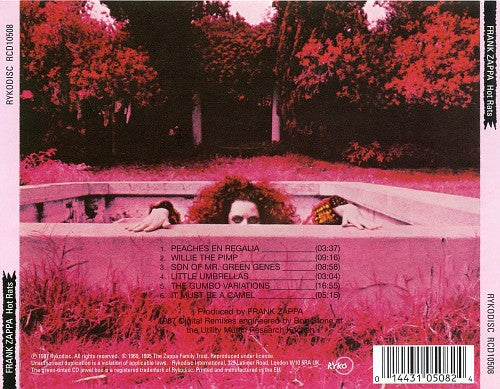 Frank Zappa : Hot Rats (CD, Album, RE, RM)