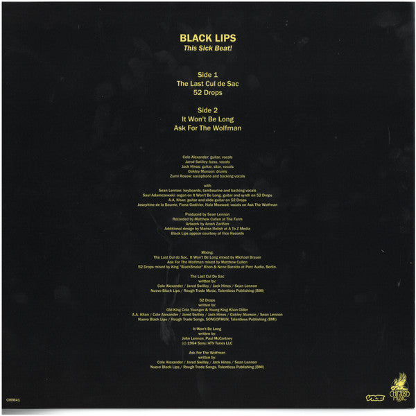 The Black Lips : This Sick Beat! (10", EP, RSD, Ltd)