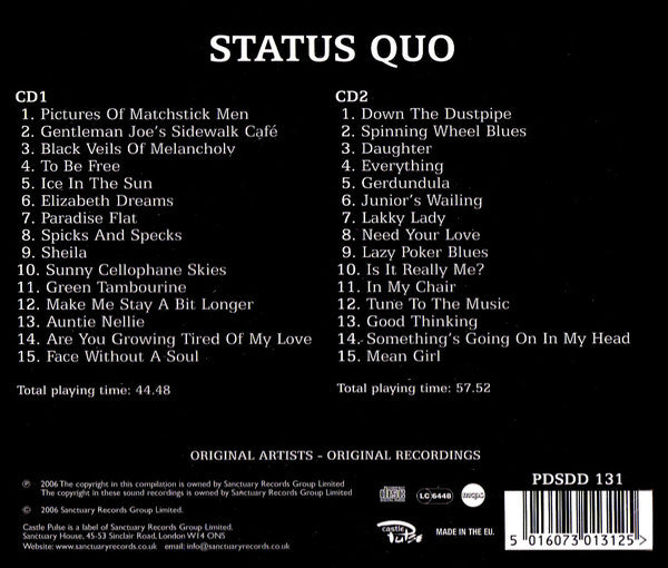 Status Quo : Pictures Of Matchstick Men (2xCD, Album, Comp)