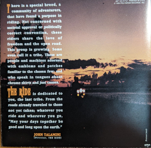 Various : The Ride: A Film About Motorcycles, Freedom & The Open Road... (CD, Album)
