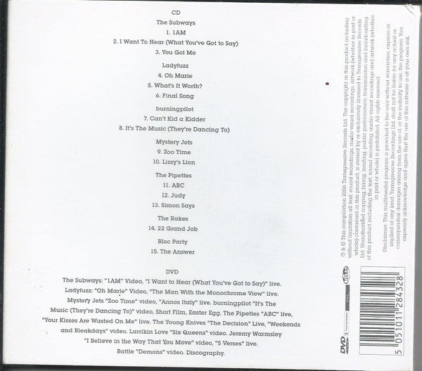 Various : Transgressive Singles Collection: Volume 1 (CD + DVD-V, PAL + Comp, Gat)