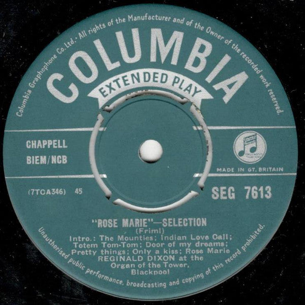 Reginald Dixon : Showtime With Dixon (7", EP)