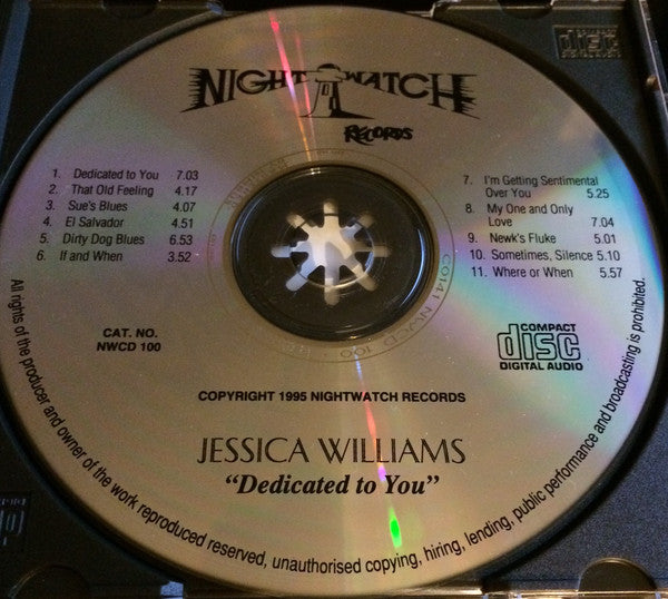 Jessica Williams - Dedicated To You (CD) (Very Good Plus (VG)) - DaddyPop