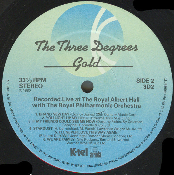 The Three Degrees : Gold (LP, Comp)