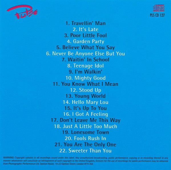 Ricky Nelson (2) : The Best Of Ricky Nelson (CD, Comp)