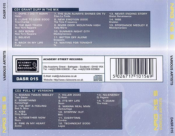 Various : NRG XS 5 (CD, Comp, Mixed + CD, Comp)