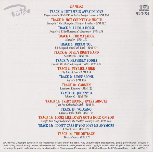 The Dockery Boys, George Moody & The Country Squires : Line Dance Spectacular (CD)