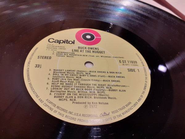 Buck Owens : Live At The Nugget (LP, Album)