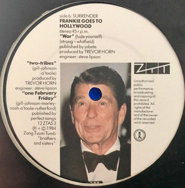 Frankie Goes To Hollywood : Two Tribes (12", Single)