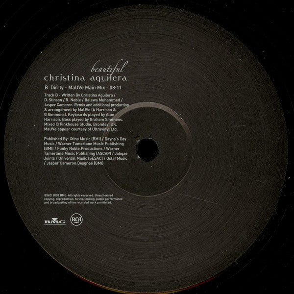 Christina Aguilera : Beautiful / Dirrty (12")