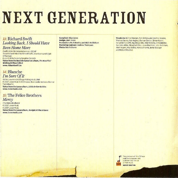 Various : The New Frontier (Americana The Next Generation) (CD, Comp, Jew)