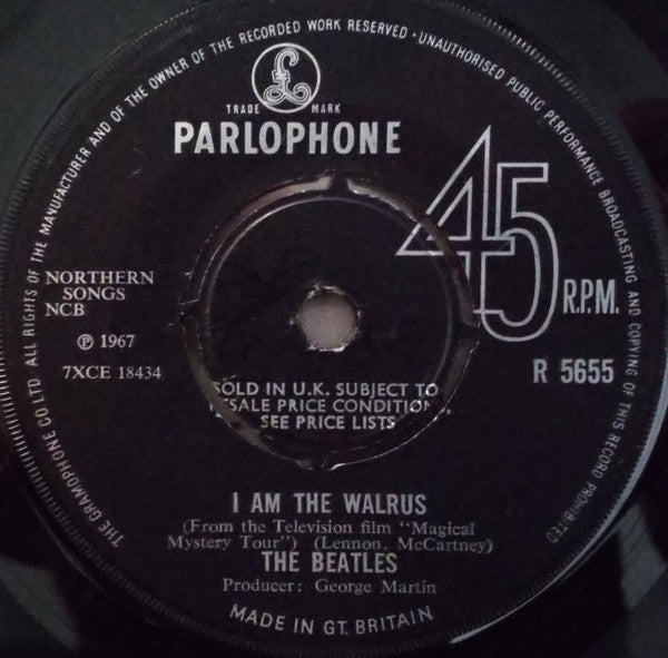 The Beatles : Hello, Goodbye (7", Single, Kno)