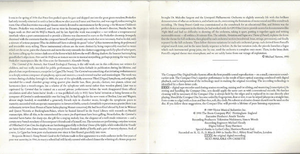 Sergei Prokofiev, Camille Saint-Saëns, Benjamin Britten : Peter And The Wolf Etc. (CD, Album)