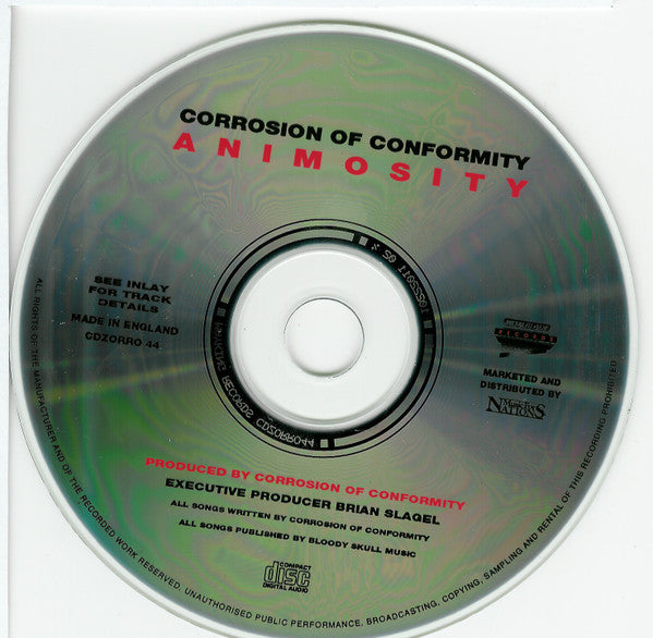 Corrosion Of Conformity : Animosity (CD, Album, RE)