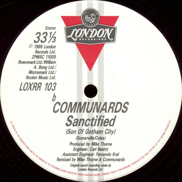 The Communards With Sarah Jane Morris : Don't Leave Me This Way (Son Of Gotham City Mix) (12", Single)