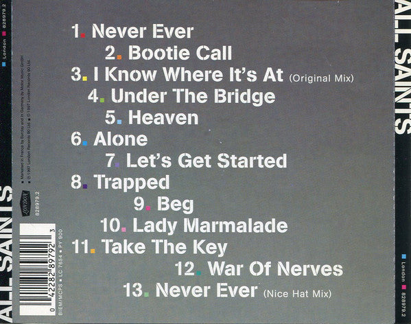 All Saints - All Saints (CD) (Very Good (VG)) - DaddyPop