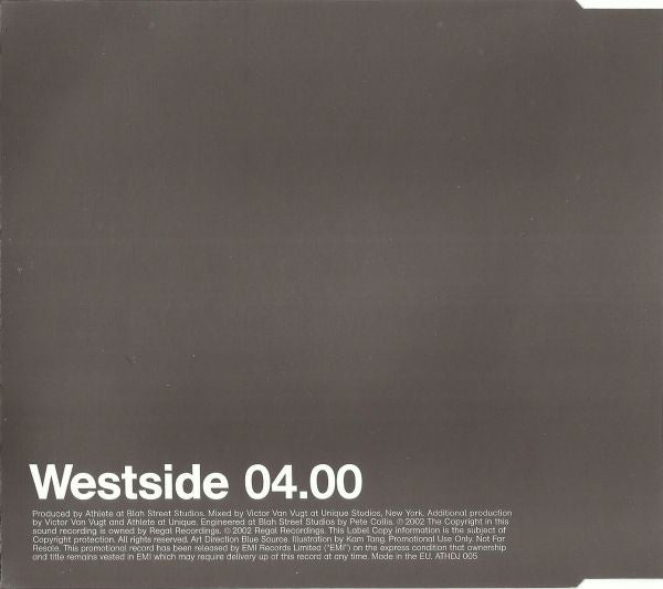 Athlete - Westside (CD) (Very Good Plus (VG)) - DaddyPop