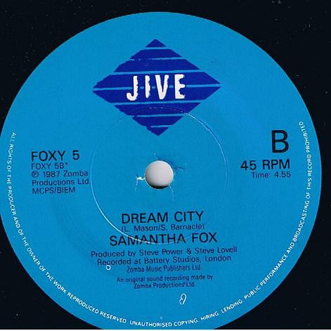 Samantha Fox : Nothing's Gonna Stop Me Now (7", Single)