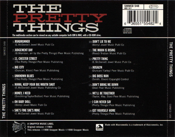 The Pretty Things : The Pretty Things (CD, Album, Enh, RE, RM)