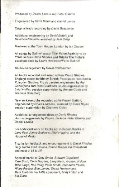 Peter Gabriel - So (Cassette) (Very Good (VG)) - DaddyPop