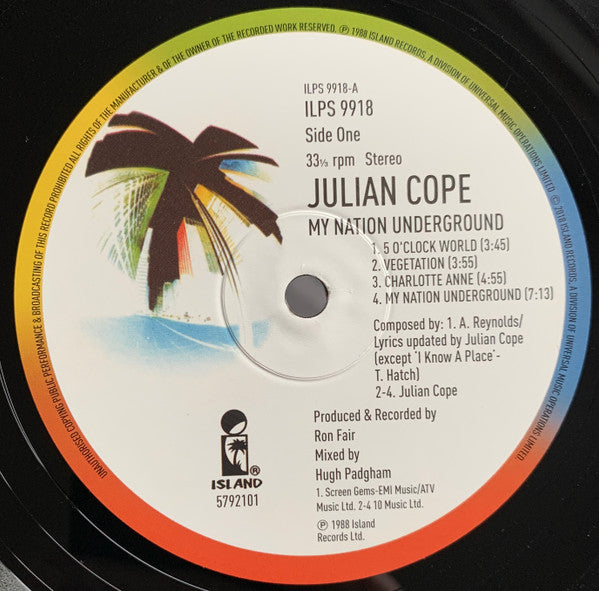 Julian Cope : My Nation Underground (LP, Album, RE)