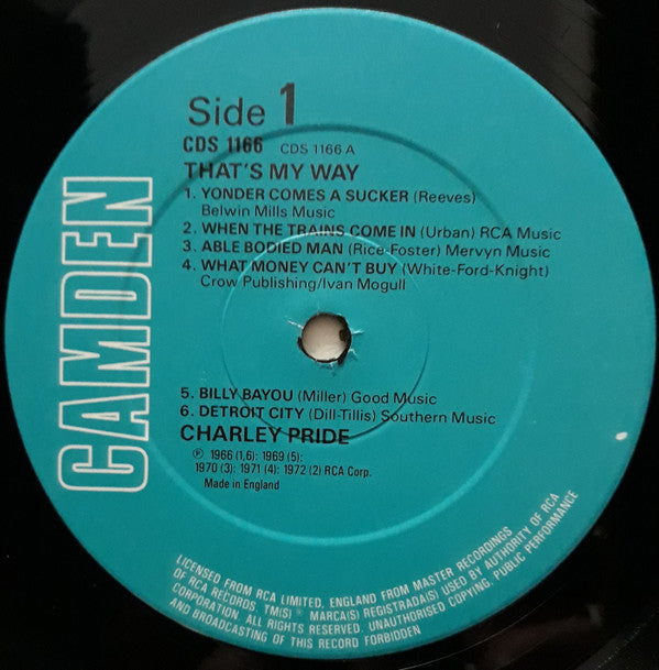 Charley Pride : That's My Way (LP, Comp)