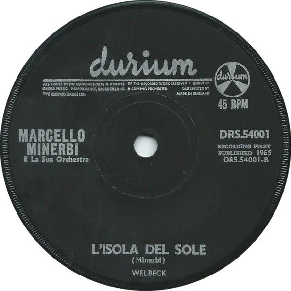 Marcello Minerbi E La Sua Orchestra : Zorba's Dance (7", Single, Sol)