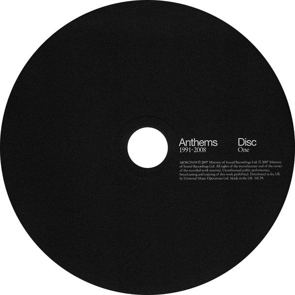 Various : Anthems 1991-2008 (3xCD, Mixed)