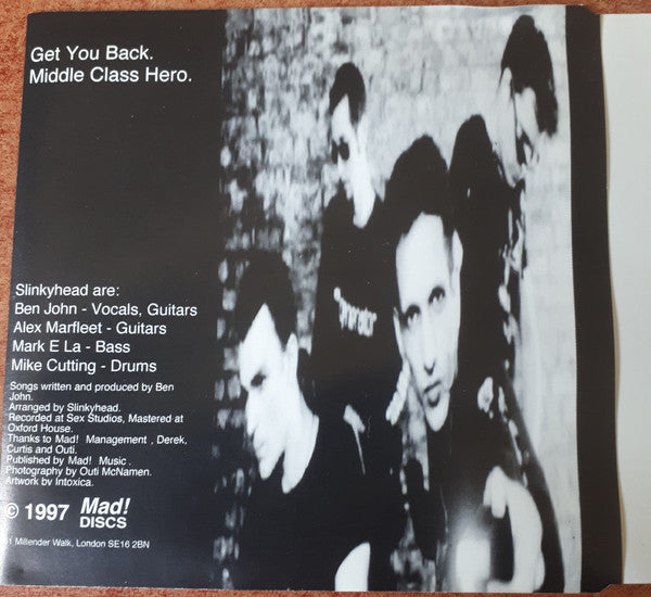 Slinkyhead : Get You Back (CD, Single)