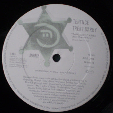 Terence Trent D'Arby : Dance Little Sister (12", Promo)