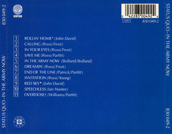 Status Quo - In The Army Now (CD) (Very Good Plus (VG)) - DaddyPop