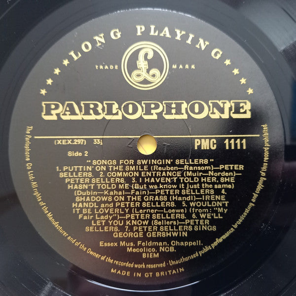 Peter Sellers - Songs For Swingin Sellers (LP) (Very Good Plus (VG)) - DaddyPop