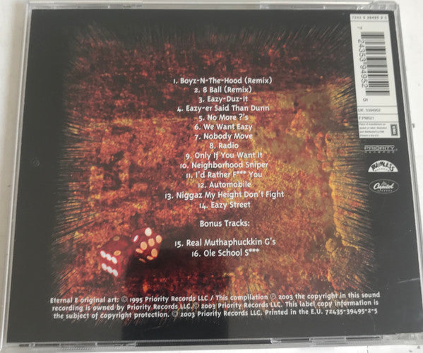 Eazy-E : Eternal E • Best Of (CD, Comp, RE, RM)