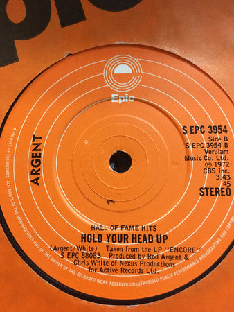 Argent - God Gave Rock And Roll To You (7) (Very Good Plus (VG)) - DaddyPop