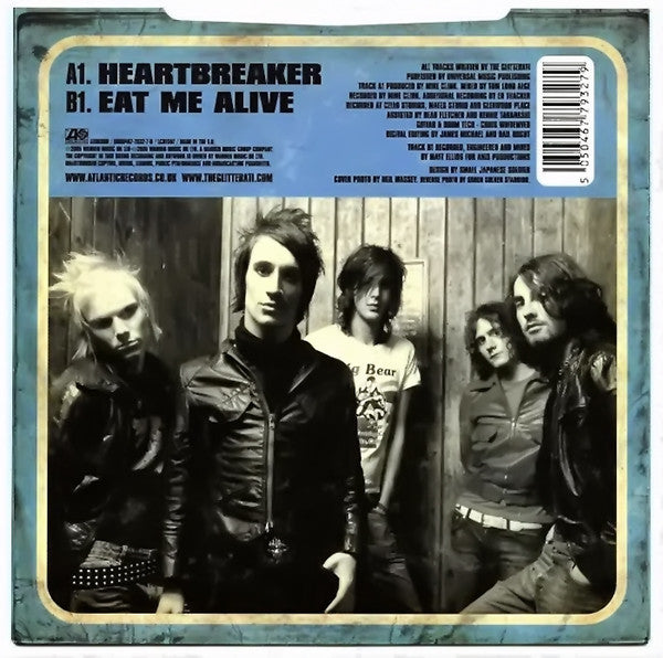 The Glitterati : Heartbreaker (7", Single, Blu)