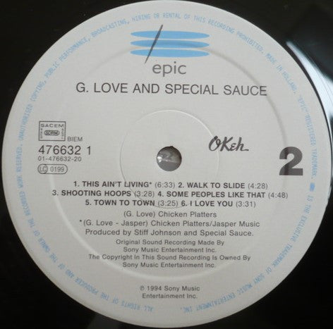 G. Love & Special Sauce : G. Love & Special Sauce (LP, Album)