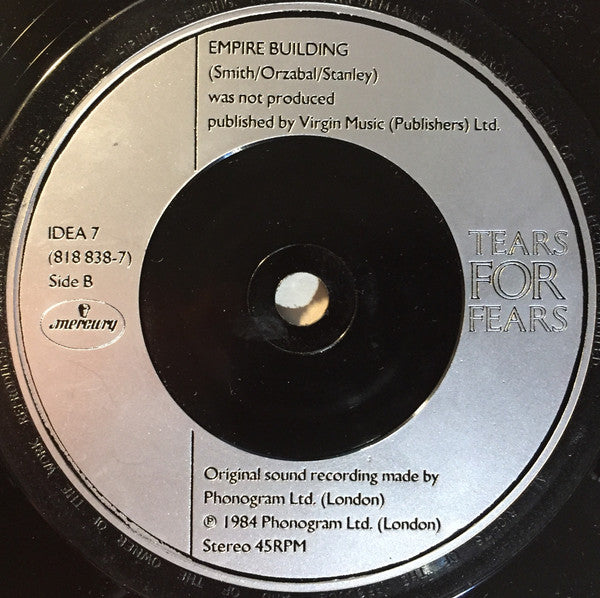 Tears For Fears - Mothers Talk (7) (Very Good Plus (VG)) - DaddyPop