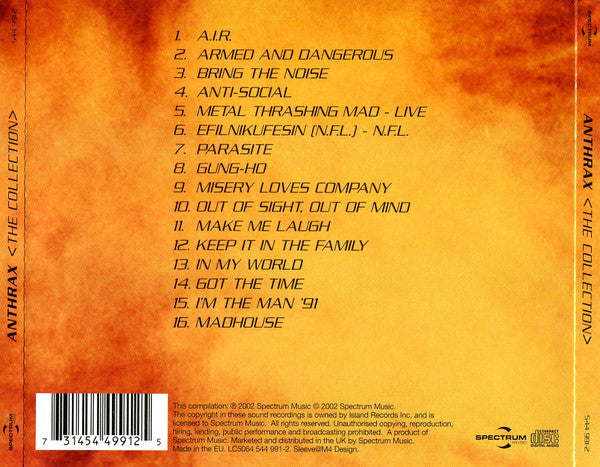 Anthrax : The Collection (CD, Comp)