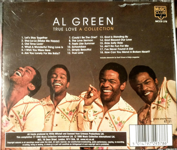Al Green - True Love A Collection (CD) (Very Good Plus (VG)) - DaddyPop
