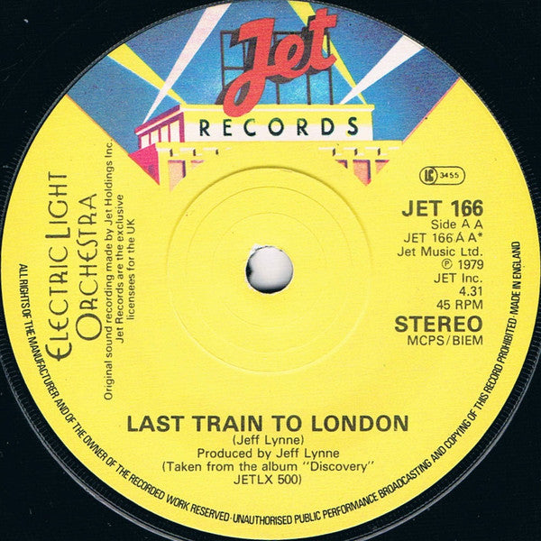 Electric Light Orchestra : Confusion / Last Train To London (7", Single, Pic)