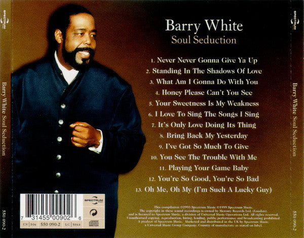 Barry White : Soul Seduction (CD, Comp, RE)