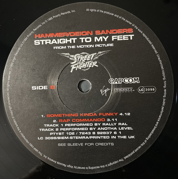 MC Hammer / Deion Sanders : Straight To My Feet (12")