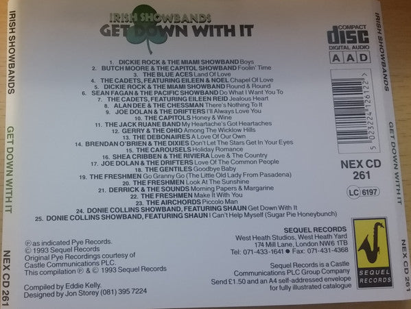 Various : Irish Showbands Get Down With It (CD, Comp)