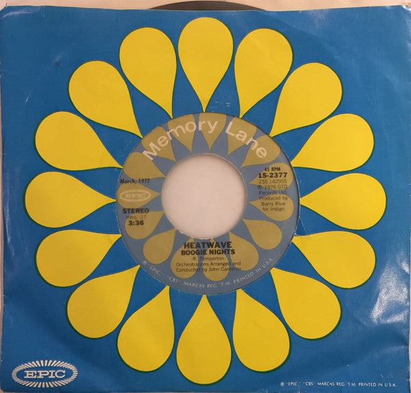 Heatwave : Boogie Nights / Always And Forever (7", Single, Styrene)