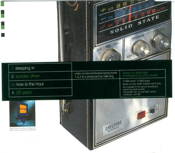 Menswear : Sleeping In (CD, Single)