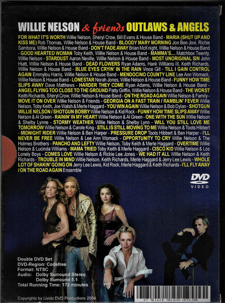 Willie Nelson & Friends Of Willie Nelson : Outlaws & Angels In Concert (2xDVD-V, Unofficial, NTSC)