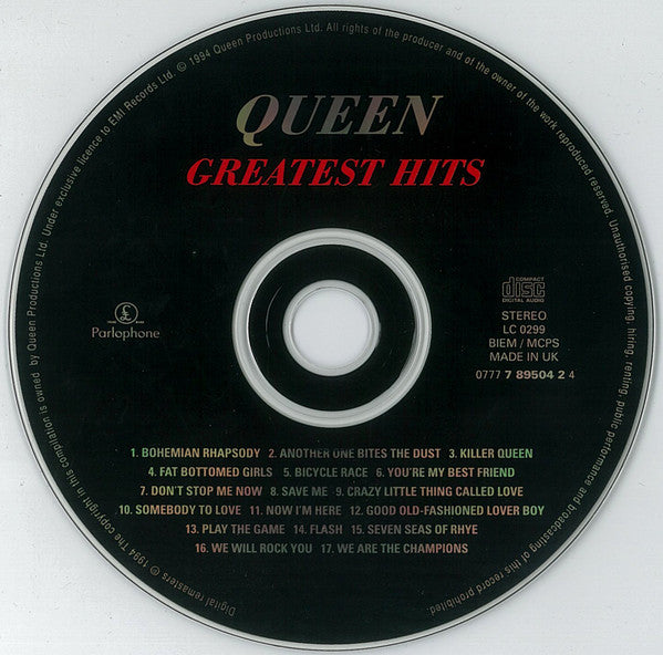 Queen : Greatest Hits (CD, Comp, RE, RM)