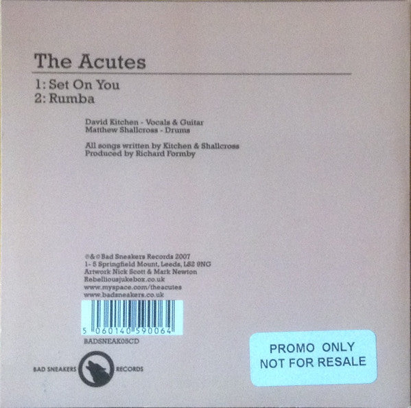 The Acutes : Set On You (CD, Single)