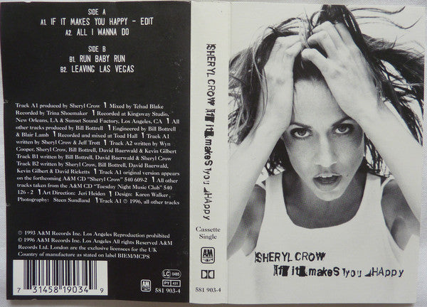 Sheryl Crow : If It Makes You Happy (Cass, Single)