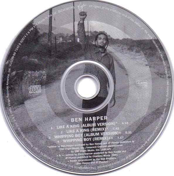 Ben Harper : Like A King / Whipping Boy (CD, Maxi, Dig)